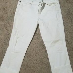 White distressed capri - rock & republic